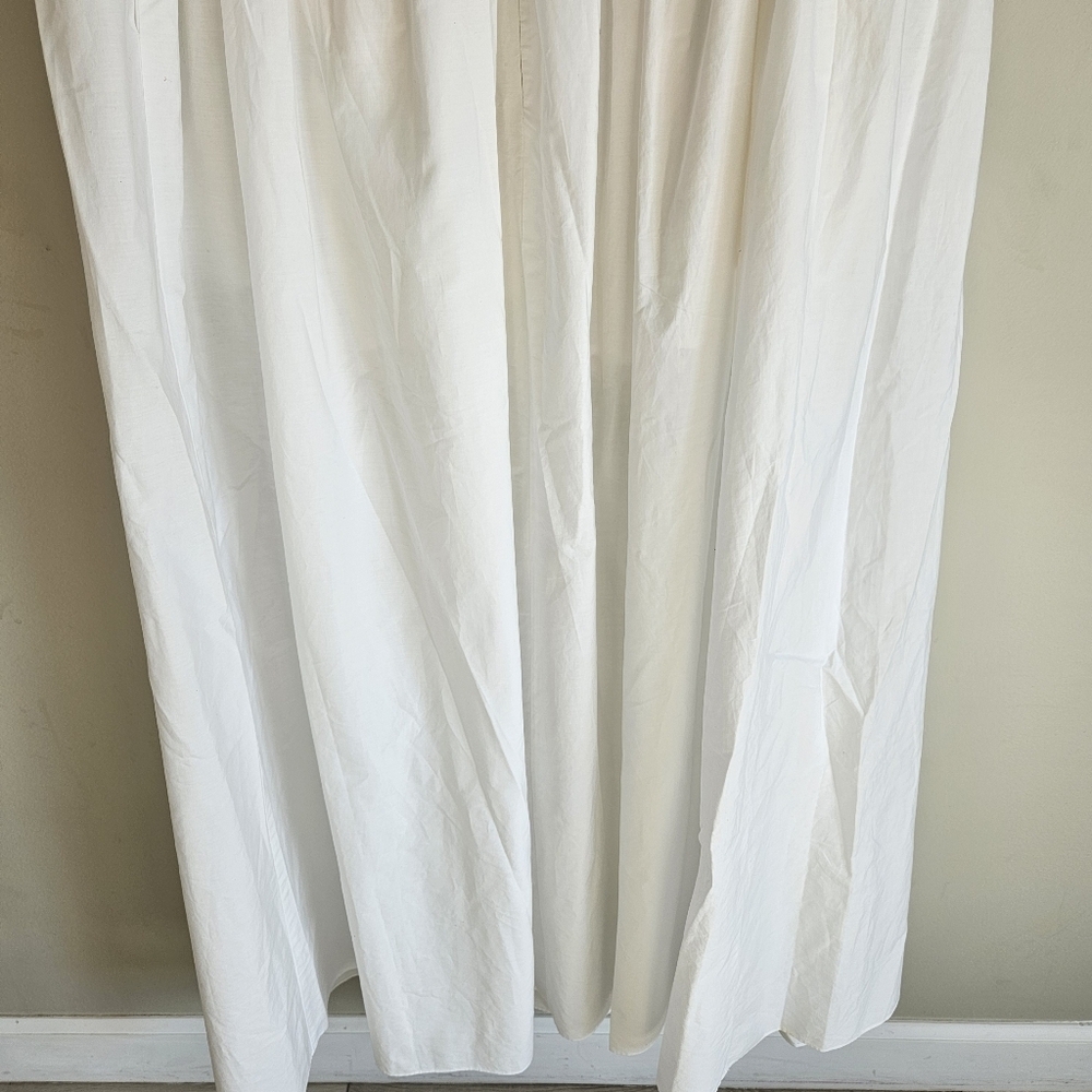 Sau Lee White Cotton Poplin Sweetheart Neckline Maxi Dress ALTERED - Picture 11 of 13